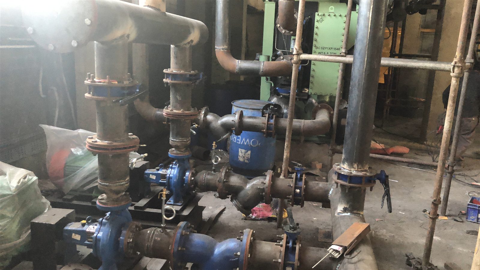 Boiler steam pipeline fabrication project by LS Metal Works